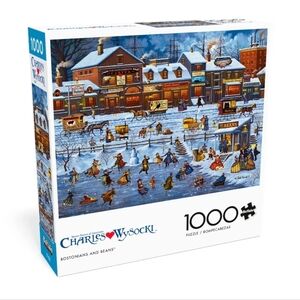 Charles Wysocki Bostonians and Beans 1000 Piece Jigsaw Puzzle